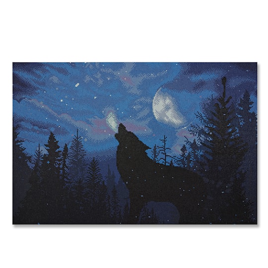 Michaels, Night Wolf Diamond Art Kit by Make Market® – Category: Diamond Painting